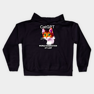 ChatGPT for your cat Kids Hoodie